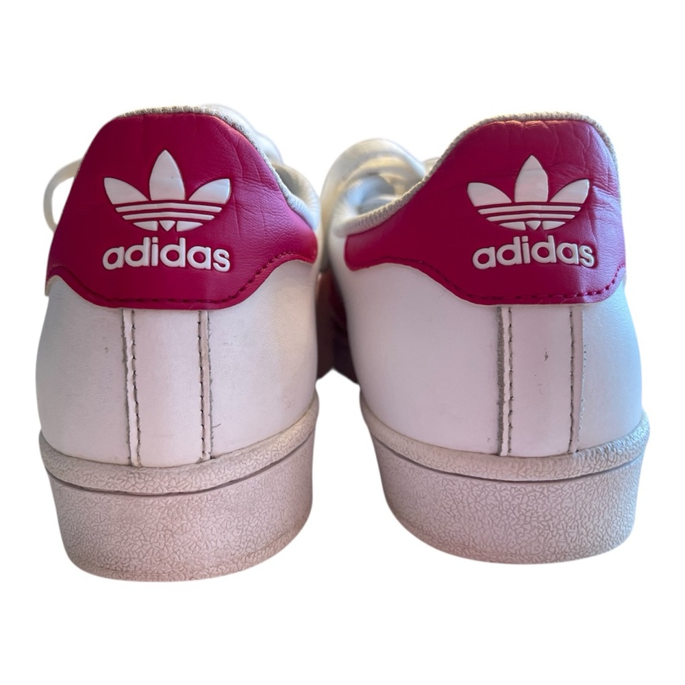 Adidas | Bright Pink and White Classic Leather Superstar - Picture 9 of 12